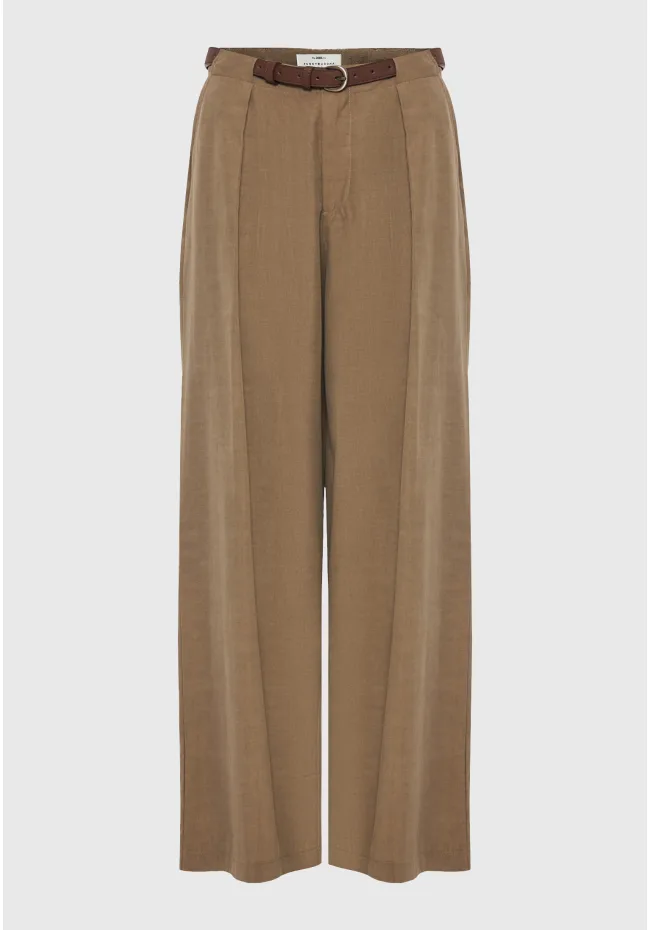 FBL013-106-02_CIGAR_6 Γυναικεία Παντελόνα Funky Buddha FBL013-106-02-CIGAR - Image 1