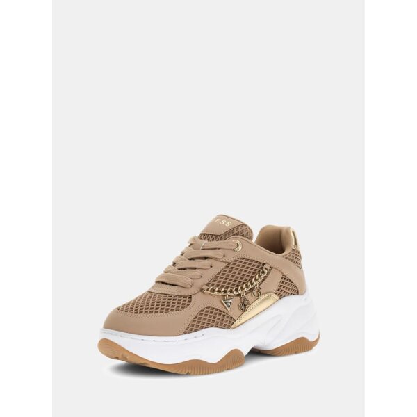 ΓΥΝΑΙΚΕΙΟ ΠΑΠΟΥΤΣΙ ΜΕ ΑΛΥΣΙΔΑ ΛΟΓΟΤΥΠΟΥ HARPAA GUESS FLPHARELE12 - Image 1