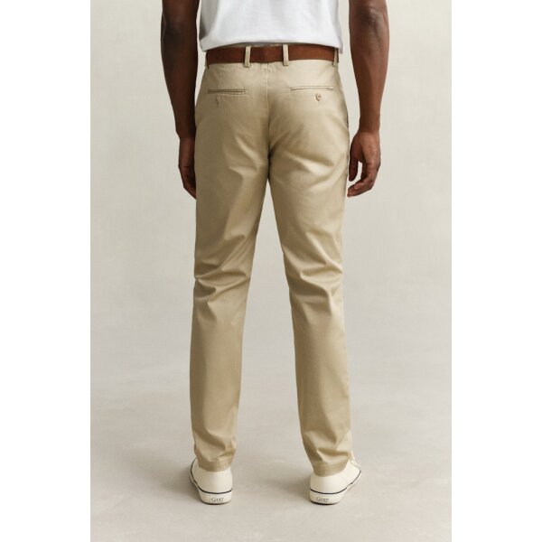 Ανδρικό Παντελόνι Μπεζ Slim Chinos GANT 1501020-200 - Image 3