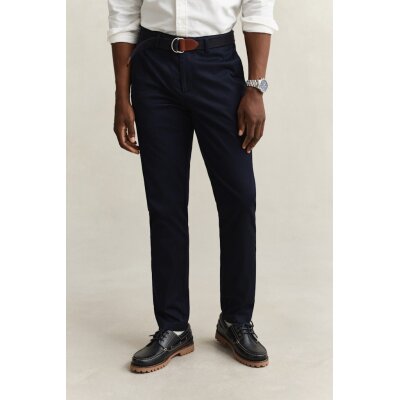 Ανδρικό Παντελόνι Μπλέ Slim Chinos GANT 1501020-433