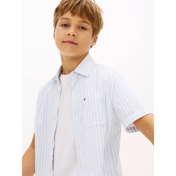 ΠΑΙΔΙΚΟ ΠΟΥΚΑΜΙΣΟ ΜΠΛΕ  ΑΓΟΡΙ TOMMY JEANS KB0KB10210-C3Q - Image 2