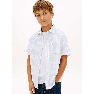 ΠΑΙΔΙΚΟ ΠΟΥΚΑΜΙΣΟ ΜΠΛΕ  ΑΓΟΡΙ TOMMY JEANS KB0KB10210-C3Q