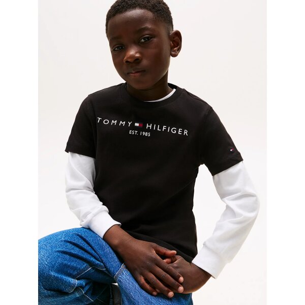 ΠΑΙΔΙΚΗ ΜΠΛΟΥΖΑ UNISEX ΜΑΥΡΟ TOMMY JEANS KS0KS00210-BDS - Image 3