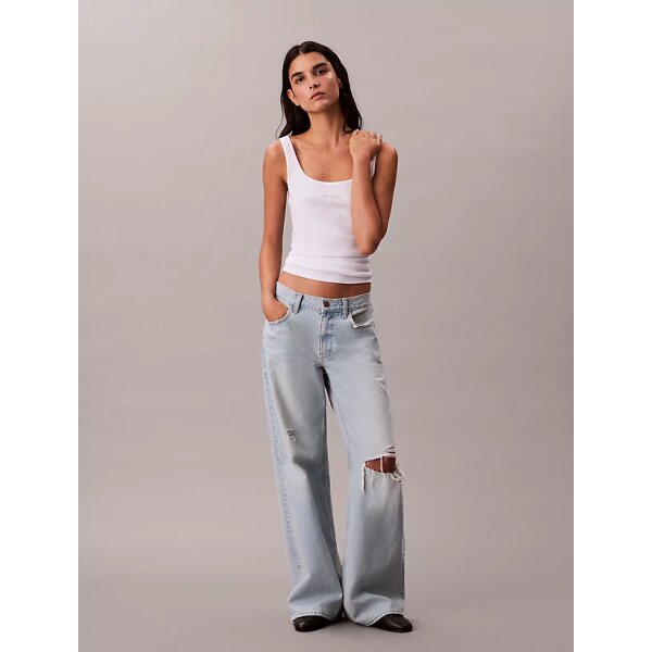 ΓΥΝΑΙΚΕΙΟ  MONOGRAM SCOOP NK RIB TANK TOP CALVIN KLEIN  LV047A804G-YAA - Image 2