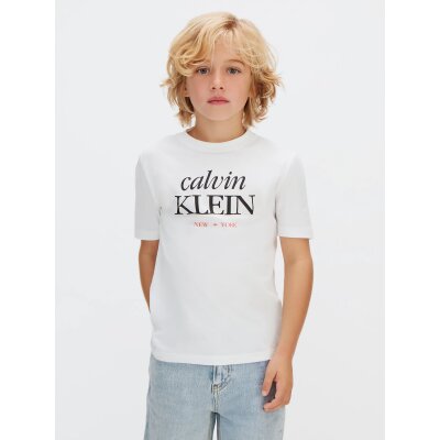 ΠΑΙΔΙΚΗ ΜΠΛΟΥΖΑ LOGO SS  ΑΓΟΡΙ ΛΕΥΚΟ CALVIN KLEIN LVCKSJA07B-YAF