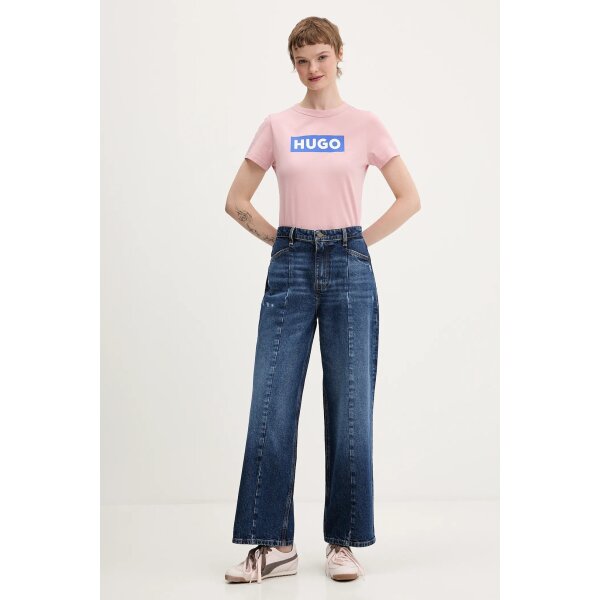 Γυναικεία Μπλούζα Ρόζ HUGO BLUE 50510772-681 - Image 3