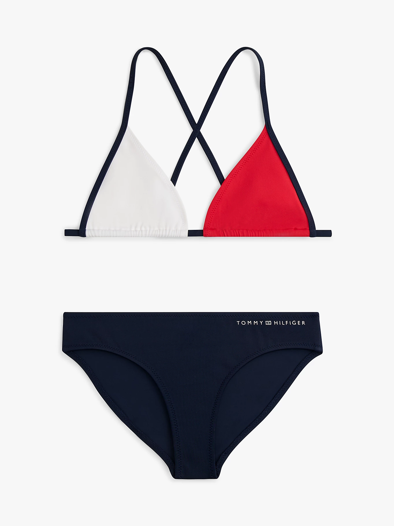 UG0UG00827_C1G_main (1) ΠΑΙΔΙΚΟ TRIANGLE BIKINI ΚΟΡΙΤΣΙ ΜΠΛΕ TOMMY JEANS UG0UG00827-C1G - Image 1