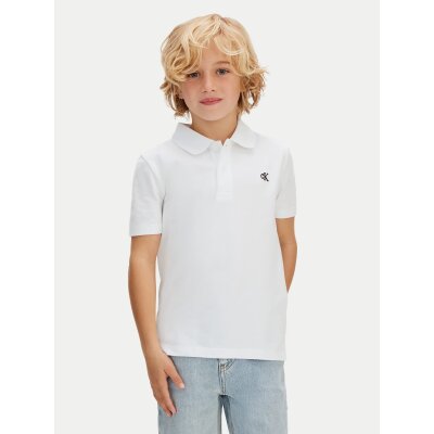 ΠΑΙΔΙΚΗ ΜΠΛΟΥΖΑ  SOLID POLO ΑΓΟΡΙ ΛΕΥΚΟ CALVIN KLEIN LVCKSJB29B-YAF