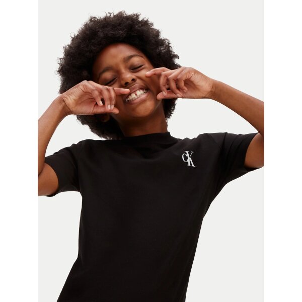 ΠΑΙΔΙΚΗ ΜΠΛΟΥΖΑ CHEST MONO LOGO SS UNISEX ΜΑΥΡΟ CALVIN KLEIN LV1CKSJA32-BEH - Image 4