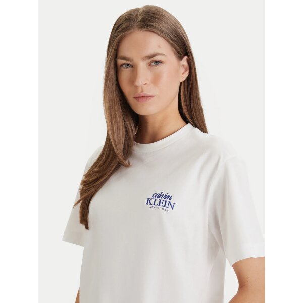 ΓΥΝΑΙΚΕΙΑ ΜΠΛΟΥΖΑ SS BOXY GRAPHIC  ΛΕΥΚΟ CALVIN KLEIN LV047F801G-YAF - Image 4