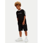 ΠΑΙΔΙΚΗ ΜΠΛΟΥΖΑ  TAPING SS ΑΓΟΡΙ ΜΑΥΡΟ  CALVIN KLEIN LVCKSJA01B-BEH - Image 2