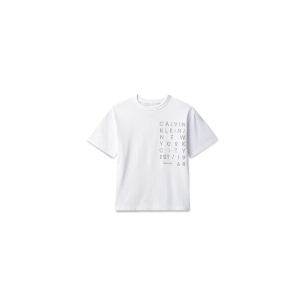 ΠΑΙΔΙΚΟ SQUARE LOGO T-SHIRT ΑΓΟΡΙ ΛΕΥΚΟ  CALVIN KLEIN LVCKSJA02B-YAF - Image 5