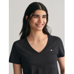 Γυναικεία μπλούζα μαύρη V-Neck GANT 4200750-005 - Image 5