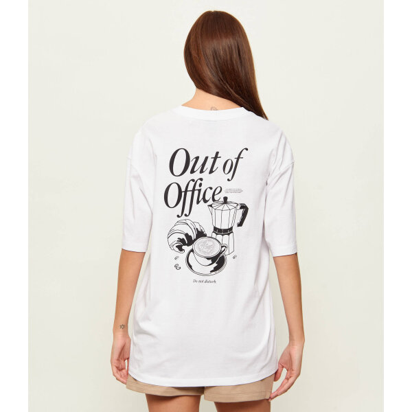 ΓΥΝΑΙΚΕΙΑ ΜΠΛΟΥΖΑ Oversized ΛΕΥΚΟ HUGO BLUE 50560772-100 - Image 2