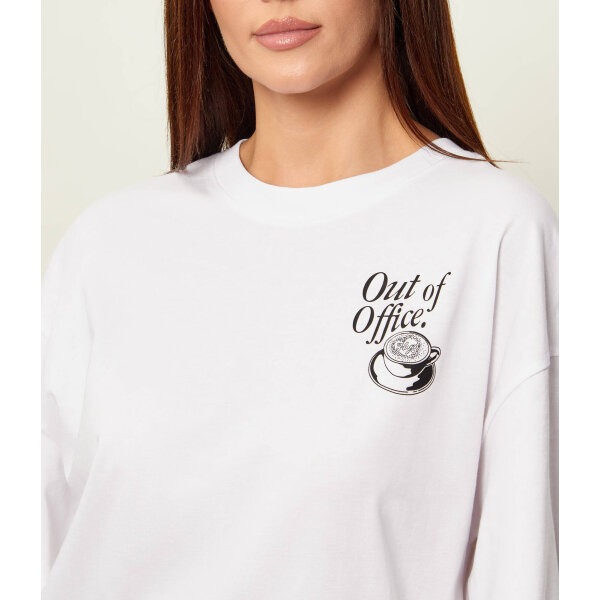 ΓΥΝΑΙΚΕΙΑ ΜΠΛΟΥΖΑ Oversized ΛΕΥΚΟ HUGO BLUE 50560772-100 - Image 4