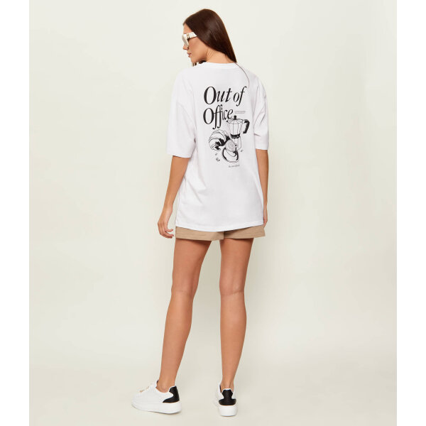 ΓΥΝΑΙΚΕΙΑ ΜΠΛΟΥΖΑ Oversized ΛΕΥΚΟ HUGO BLUE 50560772-100 - Image 5