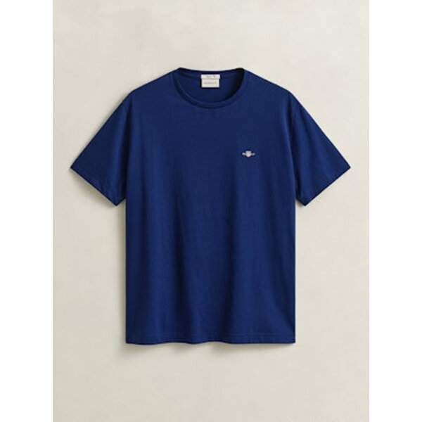 Ανδρική Μπλούζα GANT REG SHIELD SS 2003184 Μπλέ S/S26 - Image 3