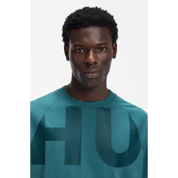 Ανδρική Μπλούζα Loose-fit with wraparound logo HUGO BLUE 50552485-449 - Image 3