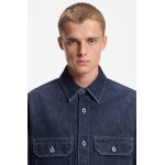 Ανδρικό Oversized-fit shirt in blue denim HUGO BLUE 50556349-403 - Image 4