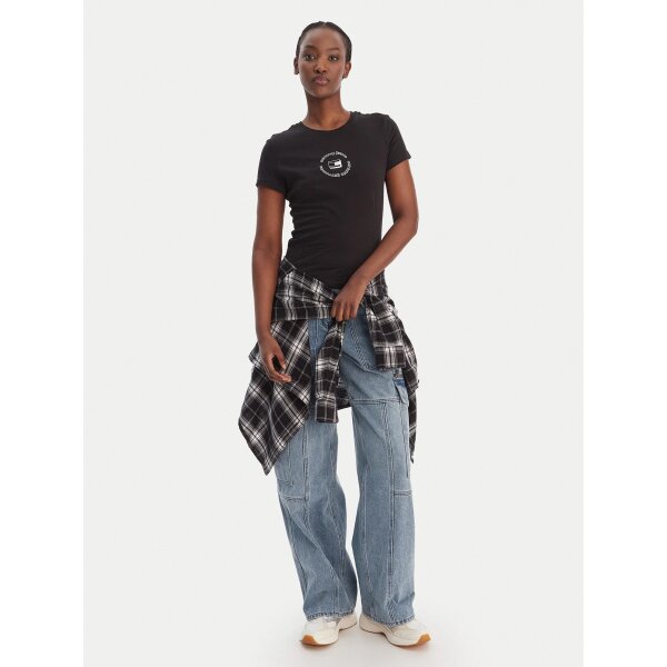 ΓΥΝΑΙΚΕΙΑ ΜΠΛΟΥΖΑ ΜΑΥΡΟ  TOMMY JEANS DW0DW22273-BDS - Image 2