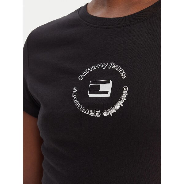 ΓΥΝΑΙΚΕΙΑ ΜΠΛΟΥΖΑ ΜΑΥΡΟ  TOMMY JEANS DW0DW22273-BDS - Image 5