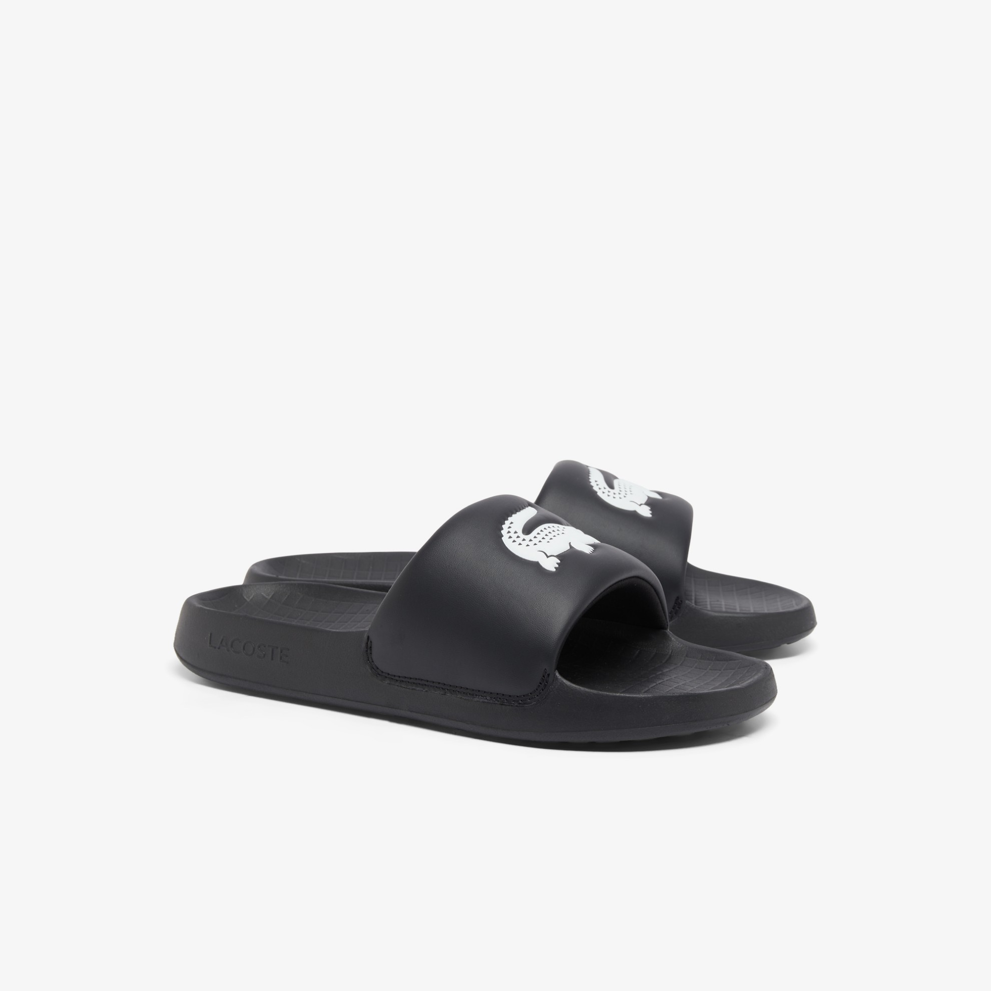 0028010_-serve-slides-10 ΑΝΔΡΙΚΗ ΠΑΝΤΟΦΛΑ SERVE SLIDE 1.0 125 1 LACOSTE 49CMA0021312 ΜΑΥΡΟ - Image 1