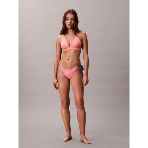 Γυναικείο Τριγωνικό Μπικίνι Τοπ Με Δέσιμο Στον Λαιμό - CK Monogram Calvin klein LV00Q61225-TJ2 - Image 2