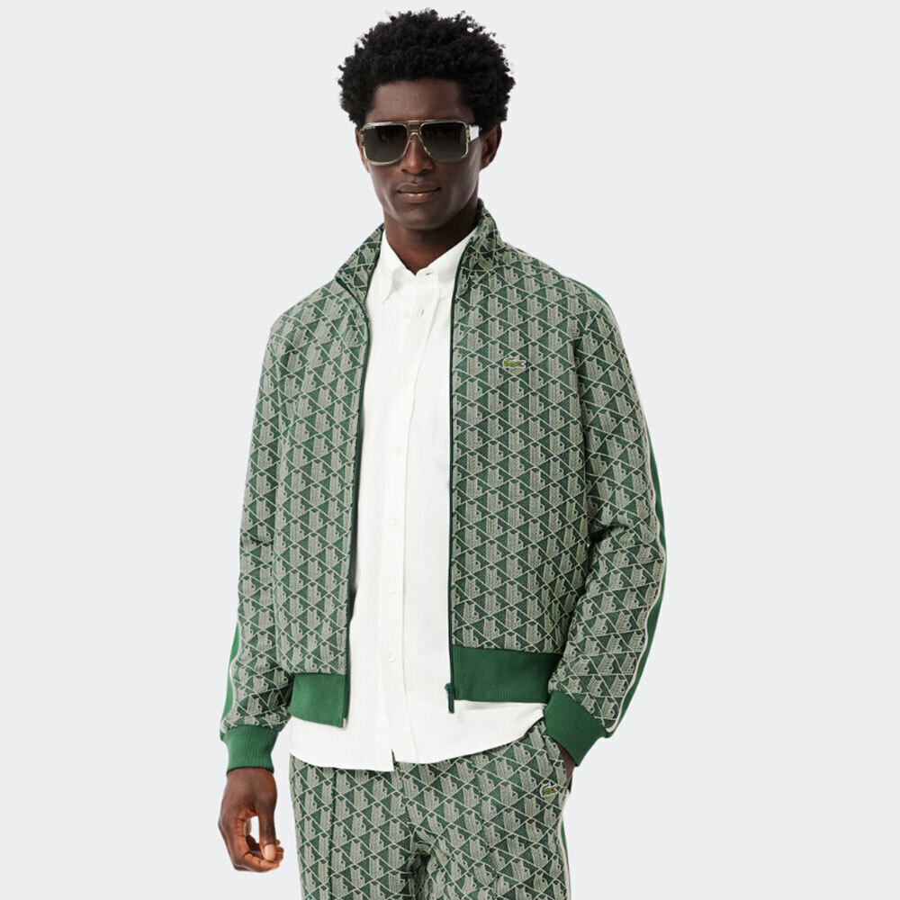20250909230634_lacoste_mplouza_prasini_sh1368_d1r LACOSTE 'PARIS' JACQUARD ΖΑΚΕΤΑ ΑΝΔΡΙΚΗ SH1368-D1R (D1R/GREEN) - Image 1