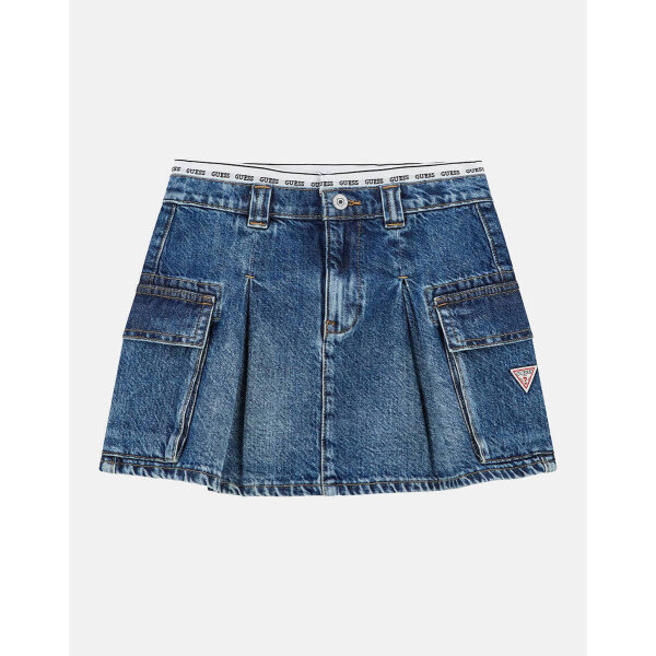 ΠΑΙΔΙΚΗ ΦΟΥΣΤΑ DENIM ΜΠΛΕ ΚΟΡΙΤΣΙ  GUESS J5RD07D45E0-RTYH - Image 2