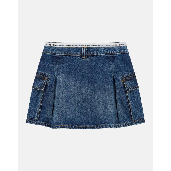 ΠΑΙΔΙΚΗ ΦΟΥΣΤΑ DENIM ΜΠΛΕ ΚΟΡΙΤΣΙ  GUESS J5RD07D45E0-RTYH - Image 3