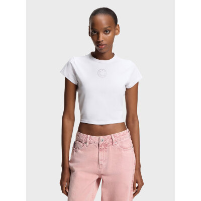 ΓΥΝΑΙΚΕΙΑ ΜΠΛΟΥΖΑ Jersey quality cotton mix Solid  HUGO BLUE 50555719-100