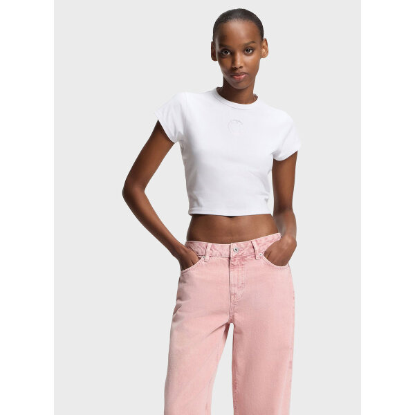 ΓΥΝΑΙΚΕΙΑ ΜΠΛΟΥΖΑ Jersey quality cotton mix Solid  HUGO BLUE 50555719-100 - Image 2