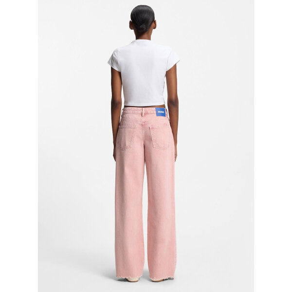 ΓΥΝΑΙΚΕΙΑ ΜΠΛΟΥΖΑ Jersey quality cotton mix Solid  HUGO BLUE 50555719-100 - Image 3