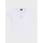 ΓΥΝΑΙΚΕΙΑ ΜΠΛΟΥΖΑ Jersey quality cotton mix Solid  HUGO BLUE 50555719-100 - Image 4