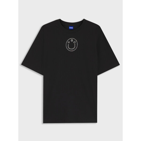 ΓΥΝΑΙΚΕΙΑ ΜΠΛΟΥΖΑ OVERSIZE FIT BLACK HUGO BLUE 50554940-001 - Image 5