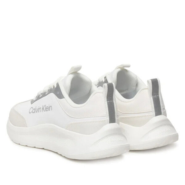ΓΥΝΑΙΚΕΙΟ ΠΑΠΟΥΤΣΙ EVA RUNNER LOW LACE ΛΕΥΚΟ ΑΣΗΜΙ CALVIN KLEIN HW0HW03149 - Image 3