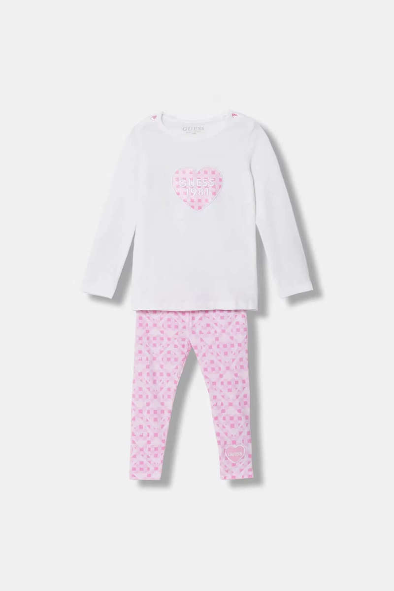 Βρεφικό σετ Guess με κολάν A6RG04K6YW4-G011 Λευκό - Image 1