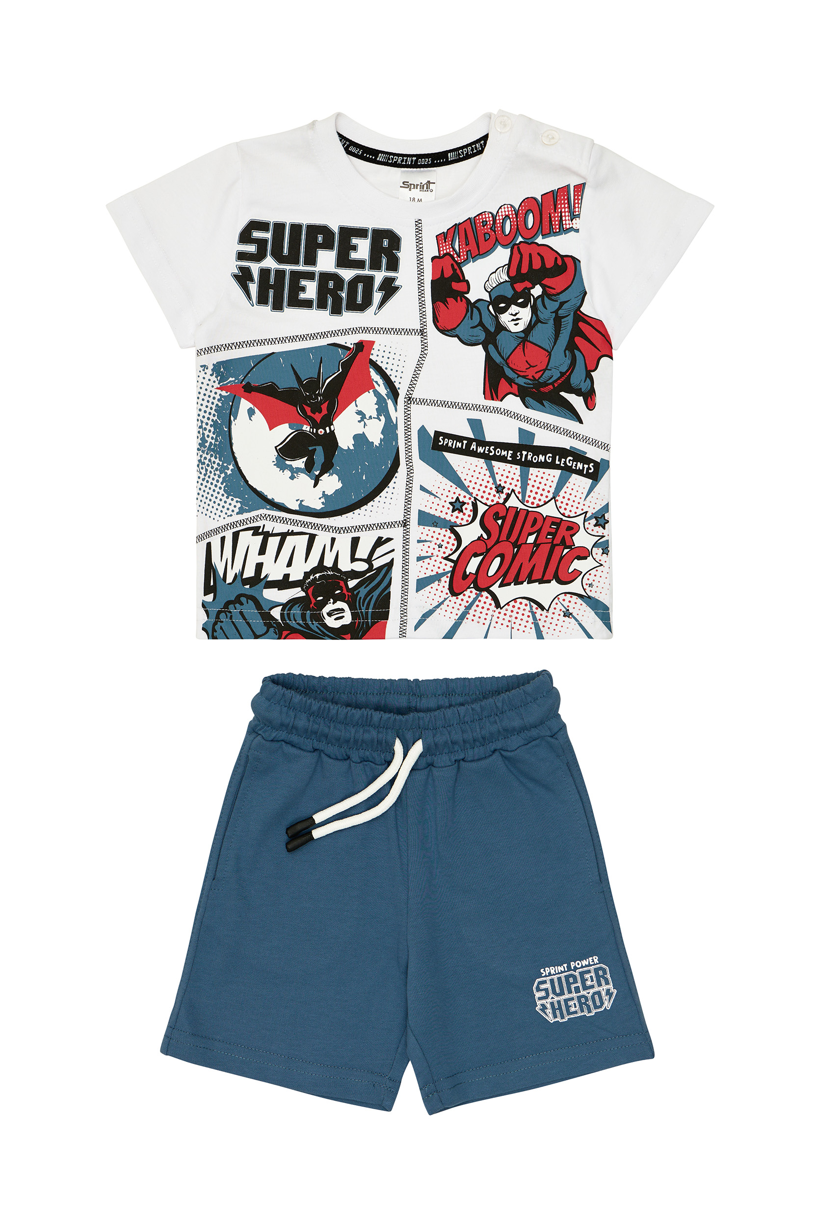 261-1034 WHITE A - Αντιγραφή ΠΑΙΔΙΚΟ ΣΕΤ ΣΟΡΤΣ ΑΓΟΡΙ ΛΕΥΚΟ SPRINT 261-1034-S100 - Image 1