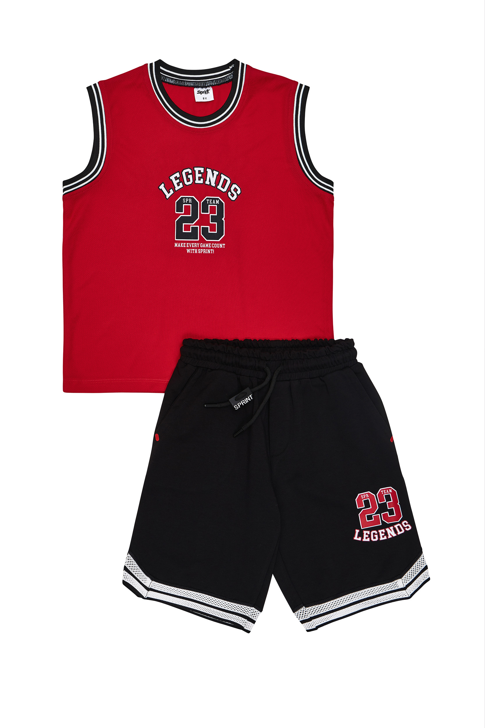 261-3045 RED A ΠΑΙΔΙΚΟ ΑΜΑΝΙΚΟ ΣΕΤ ΒΕΡΜΟΥΔΑ ΚΟΚΚΙΝΟ ΑΓΟΡΙ SPRINT 261-3045-S400 - Image 1