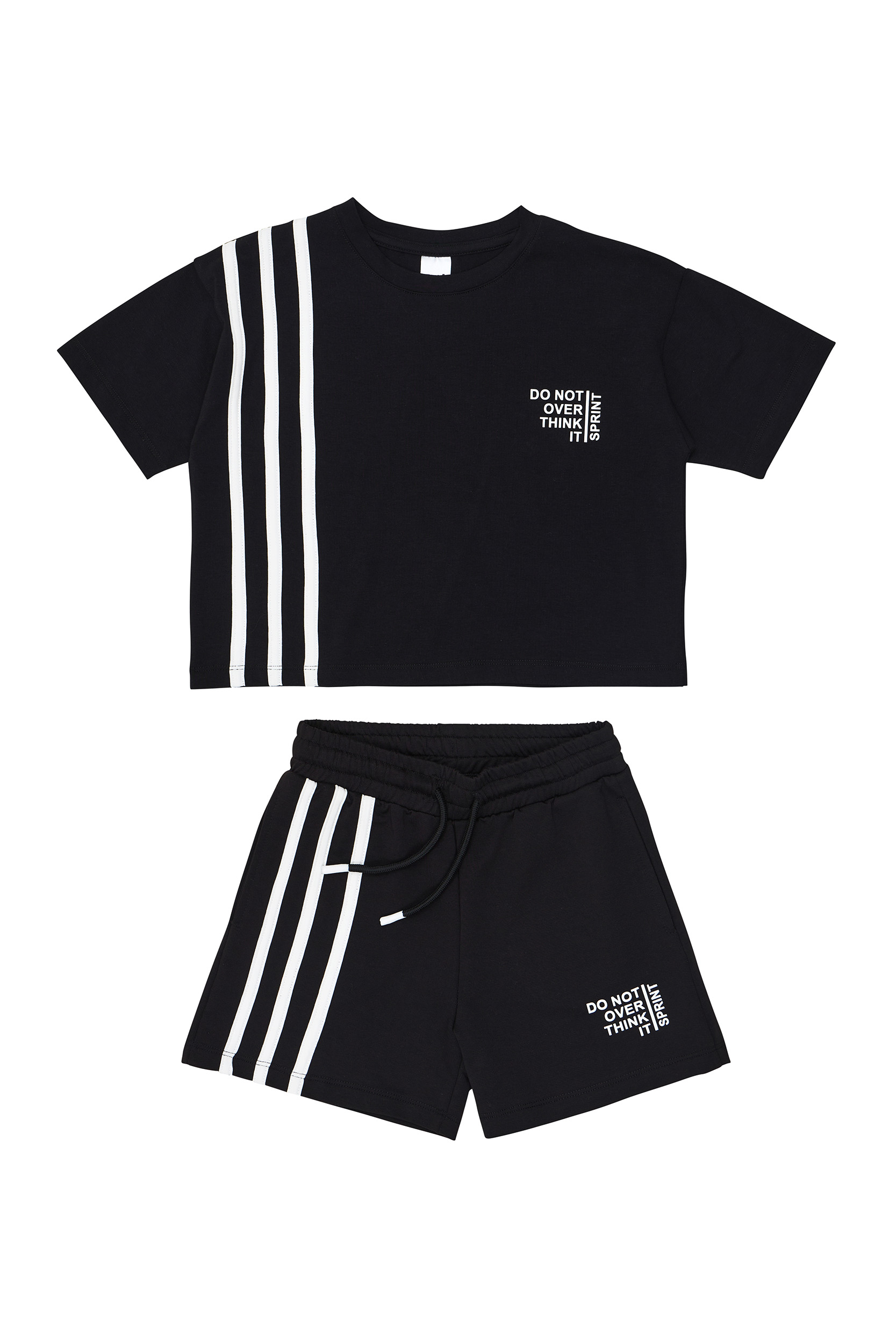 261-4009 BLACK A ΠΑΙΔΙΚΟ ΣΕΤ ΣΟΡΤΣ ΜΑΥΡΟ ΚΟΡΙΤΣΙ SPRINT 261-4009-S200 - Image 1