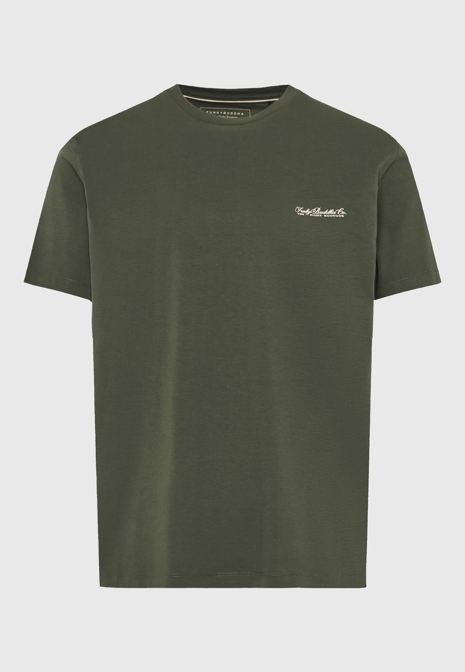 FBM013-001-04_DEEP_FOREST_6 Ανδρική Μπλούζα Κοντό Μανίκι Basic FUNKY BUDDHA FBM013-001-04 ΠΡΑΣΙΝΟ - Image 1