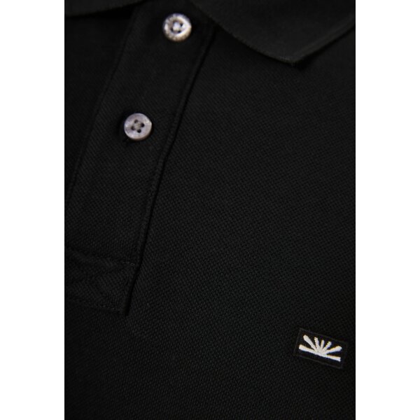 Ανδρική Μπλούζα Με Γιακά Πόλο FUNKY BUDDHA FBM013-001-11 ΜΑΥΡΟ - Image 7