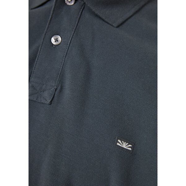 Ανδρική Μπλούζα Με Γιακά Πόλο FUNKY BUDDHA FBM013-001-11 ΓΚΡΙ - Image 3