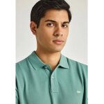 Ανδρική Μπλούζα Με Γιακά Πόλο FUNKY BUDDHA FBM013-001-11 ΠΡΑΣΙΝΟ - Image 4