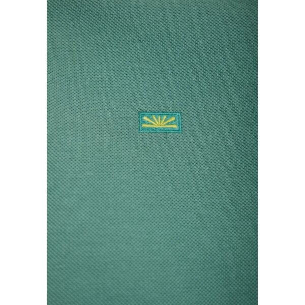 Ανδρική Μπλούζα Με Γιακά Πόλο FUNKY BUDDHA FBM013-001-11 ΠΡΑΣΙΝΟ - Image 7