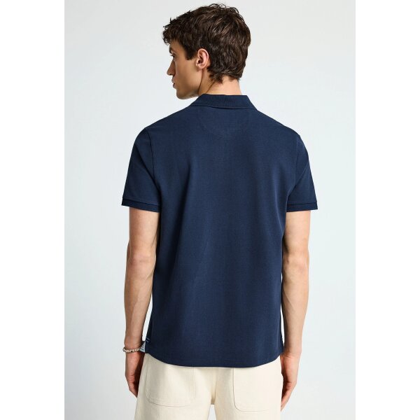 Ανδρική Μπλούζα Με Γιακά Πόλο FUNKY BUDDHA FBM013-001-11 ΜΠΛΕ - Image 4