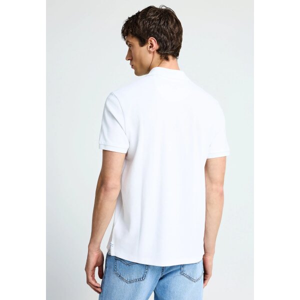 Ανδρική Μπλούζα Με Γιακά Πόλο FUNKY BUDDHA FBM013-001-11 ΛΕΥΚΟ - Image 4