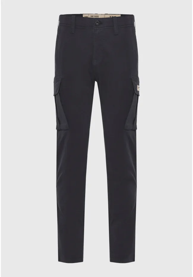 FBM013-002-02_NAVY_6 Ανδρικό Παντελόνι Cargo FUNKY BUDDHA FBM013-002-02 ΜΠΛΕ - Image 1