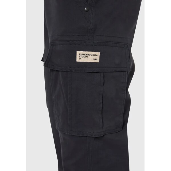 Ανδρικό Παντελόνι Cargo FUNKY BUDDHA FBM013-002-02 ΜΠΛΕ - Image 2