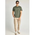 Ανδρική Μπλούζα Κοντό Μανίκι Και Τύπωμα FUNKY BUDDHA FBM013-022-04 ΠΡΑΣΙΝΟ - Image 2